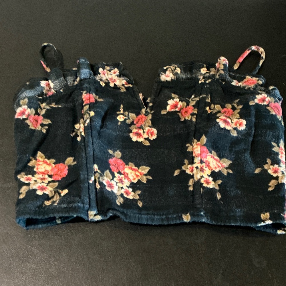 Floral Print Bustier Top